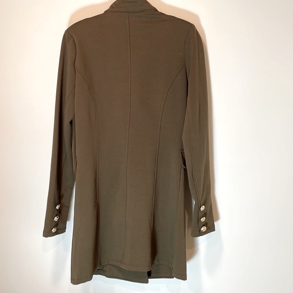 Military Style Jacket in Olive Green - Picture 5 of 6